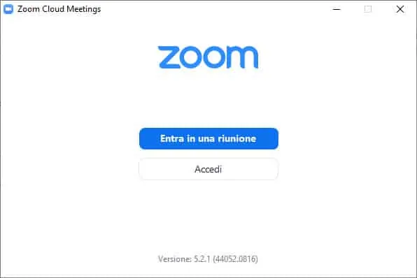 zoom accesso windows